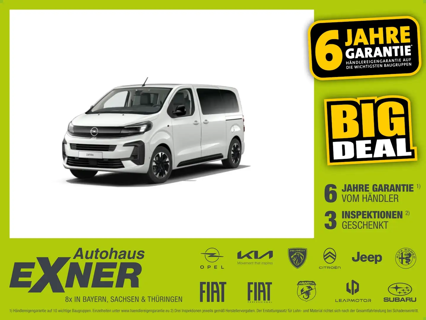 Opel Zafira GS 8-Sitzer, Leder, Sitzheizung, Massage Bianco - 1