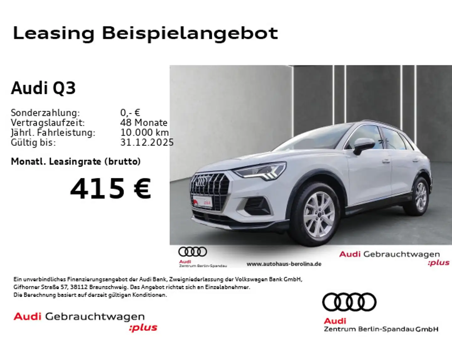 Audi Q3 35 TFSI Adv. S tronic *ACC*NAV+*LED*R-CAM* Weiß - 1