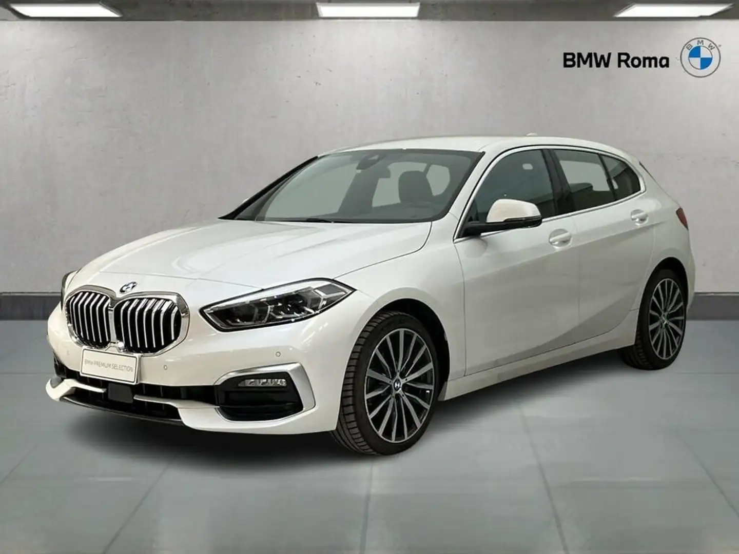 BMW 118 d Luxury auto Bianco - 1