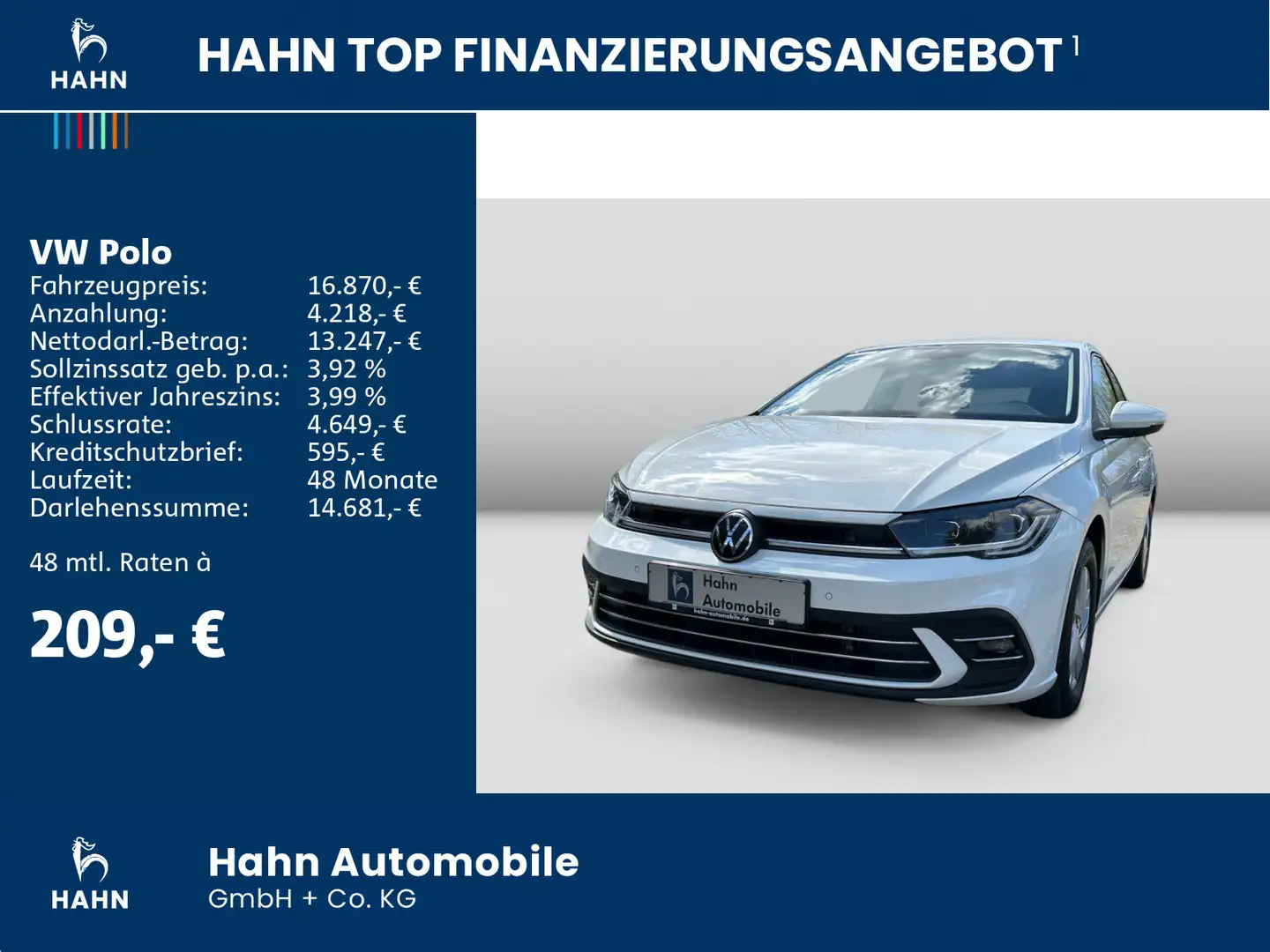 Volkswagen Polo Style 1.0TSI DSG LED Navi Klima App ACC Blanc - 2