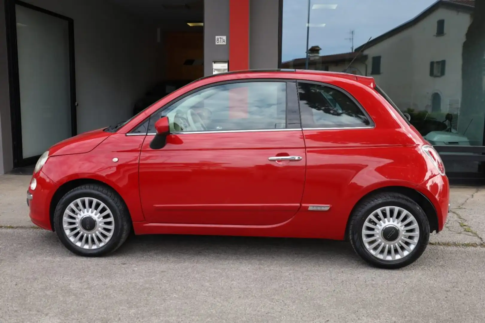 Fiat 500 1.2 Lounge Tetto Panorama Clima Mp3 NEOPATENTATI Rosso - 2