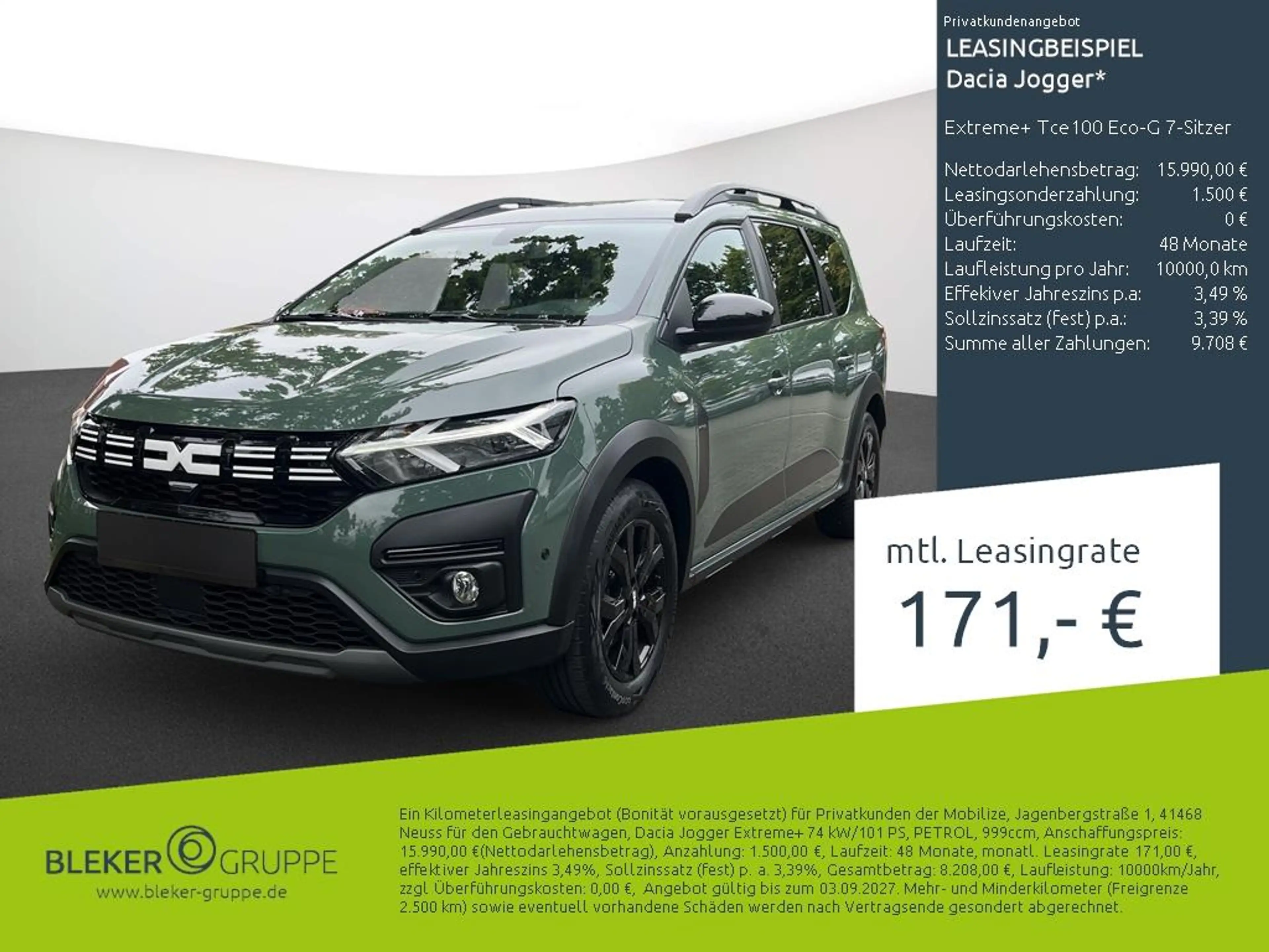 Dacia Jogger Extreme+ Tce100 Eco-G 7-Sitzer