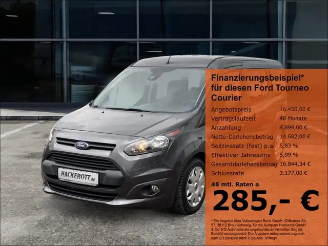 Ford Tourneo Courier Trend 1.5 TDCi EcoBlue 7-Sitzer Tempomat PDC hinte