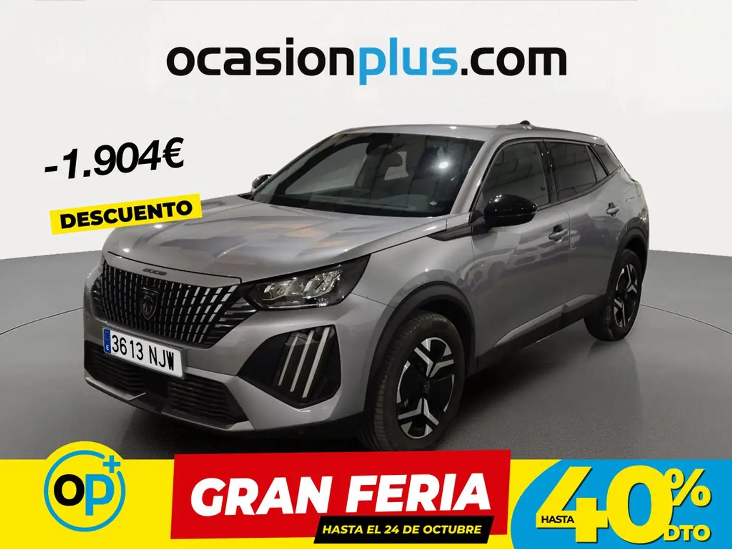 Peugeot 2008 Hybrid Allure eDCS6 145 Gris - 1