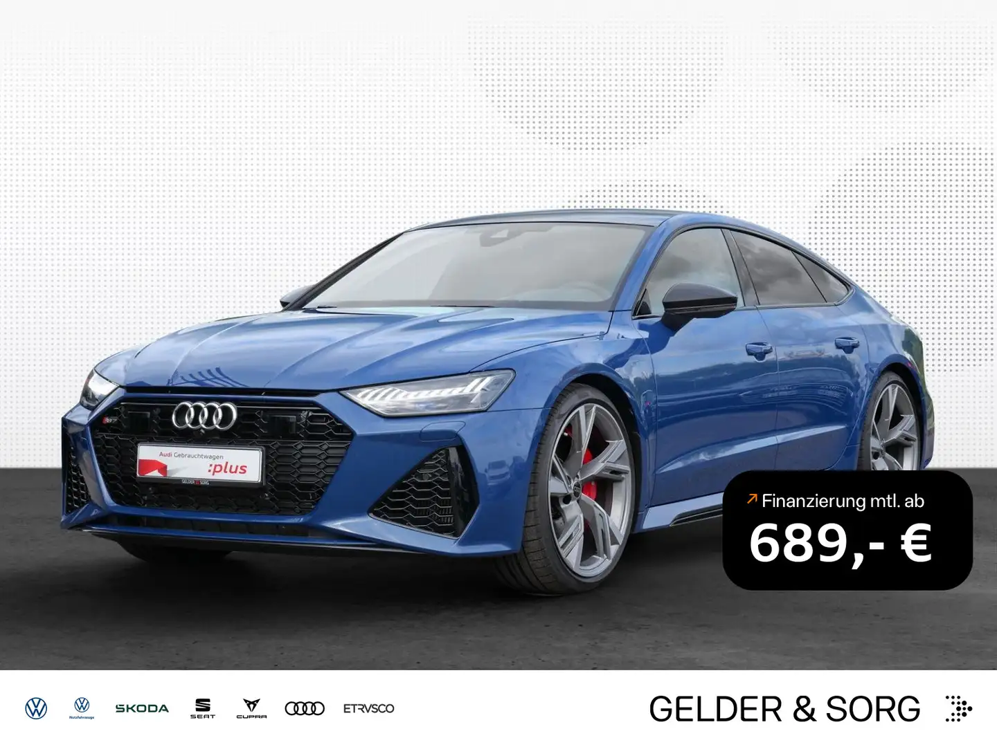 Audi RS7 performance 280km/h*Sportabgas*3D Bleu - 1