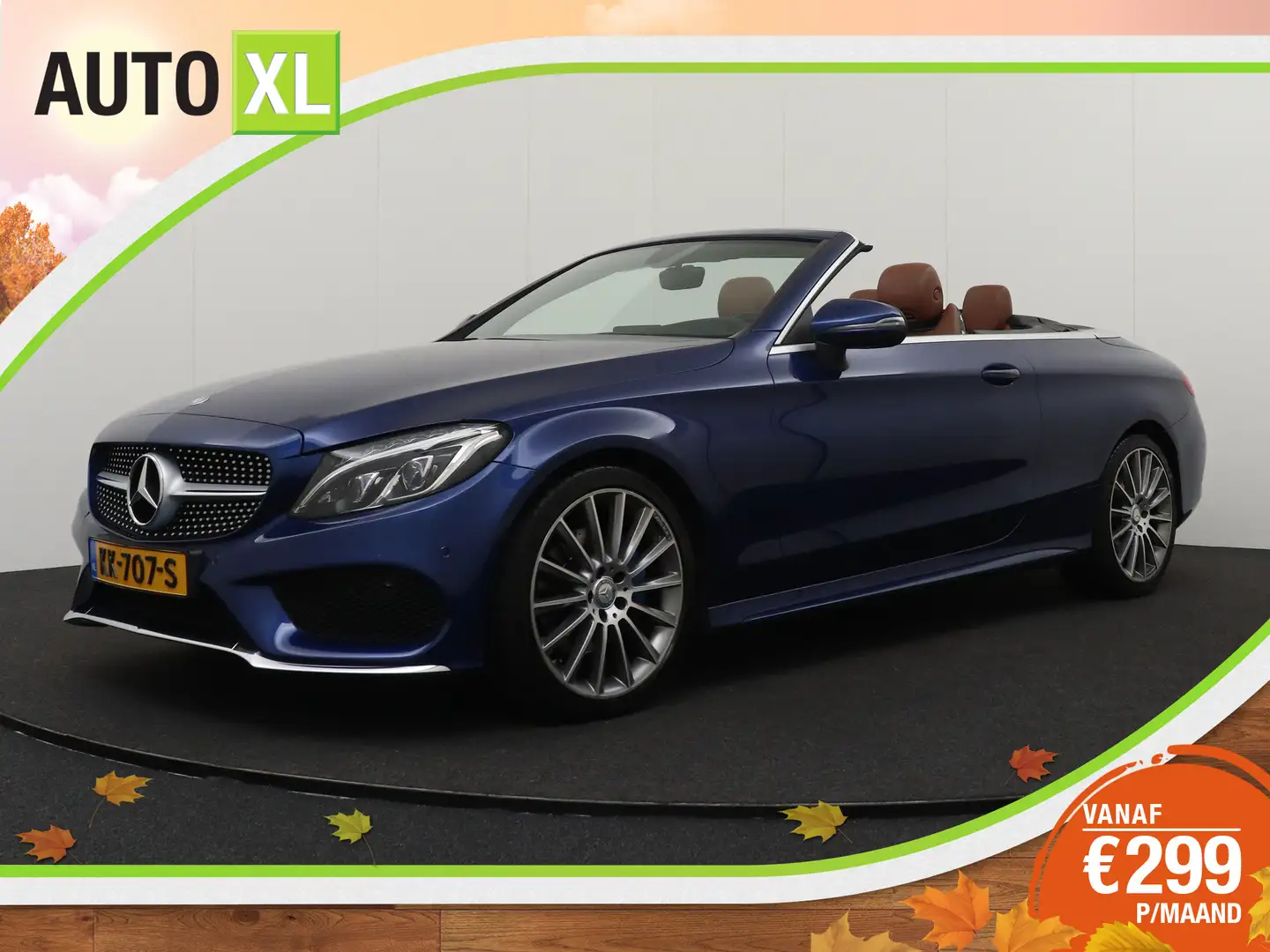 Mercedes-Benz C 180 Cabrio AMG Burmester Nekverw. Sfeerverlichting Bleu - 1