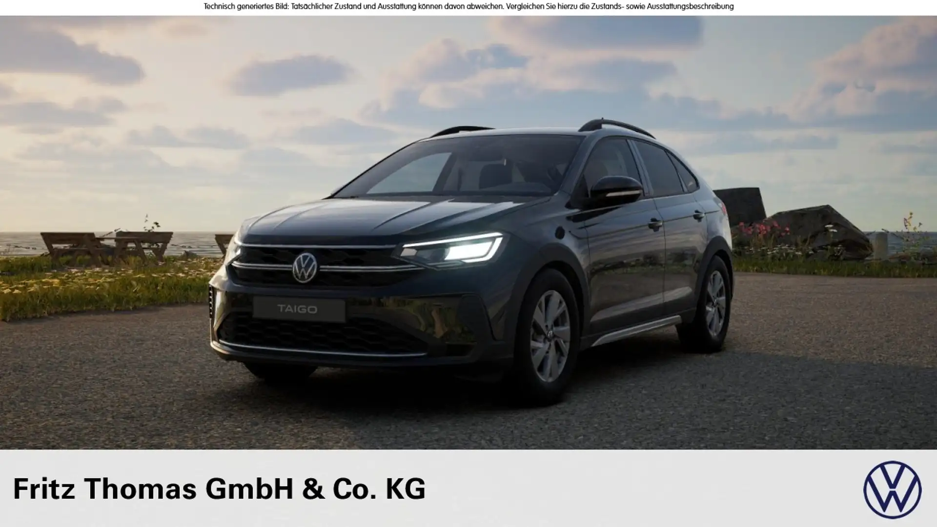 Volkswagen Taigo 1.0 TSI Life LED AHK Navi RKamera SHZ PDC Klima Noir - 1