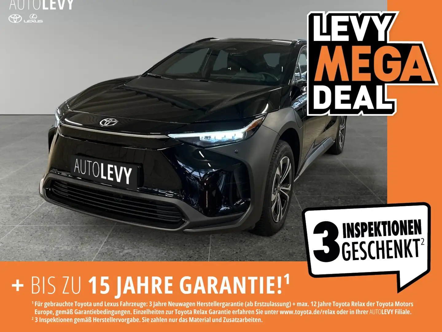 Toyota bZ4X FWD Teamplayer +Allwetter+SitzHeiz.+AHK+PDC+ Negru - 1