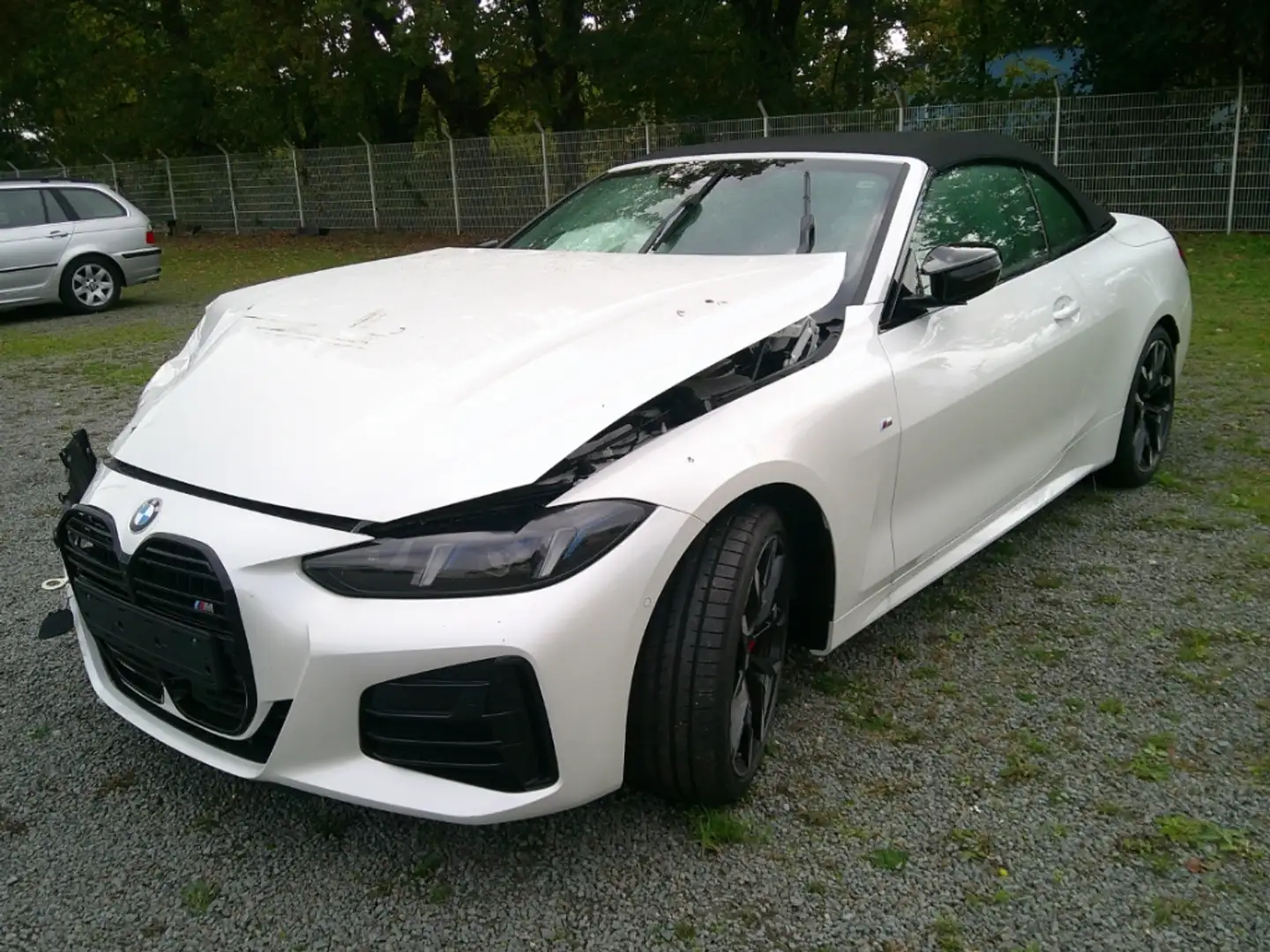 BMW 440 xDrive Cabrio Voll! Unfallfahrzeug Weiß - 1
