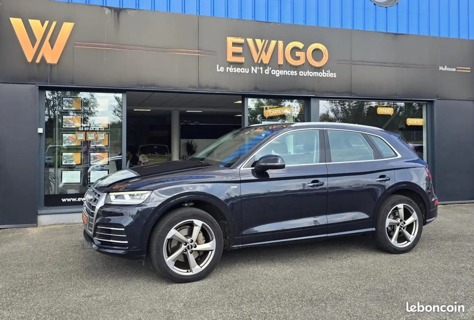 Audi Q5 40 TDI 190ch QUATTRO S-TRONIC PACK S-LINE-IMMAT FR Bleu - 1
