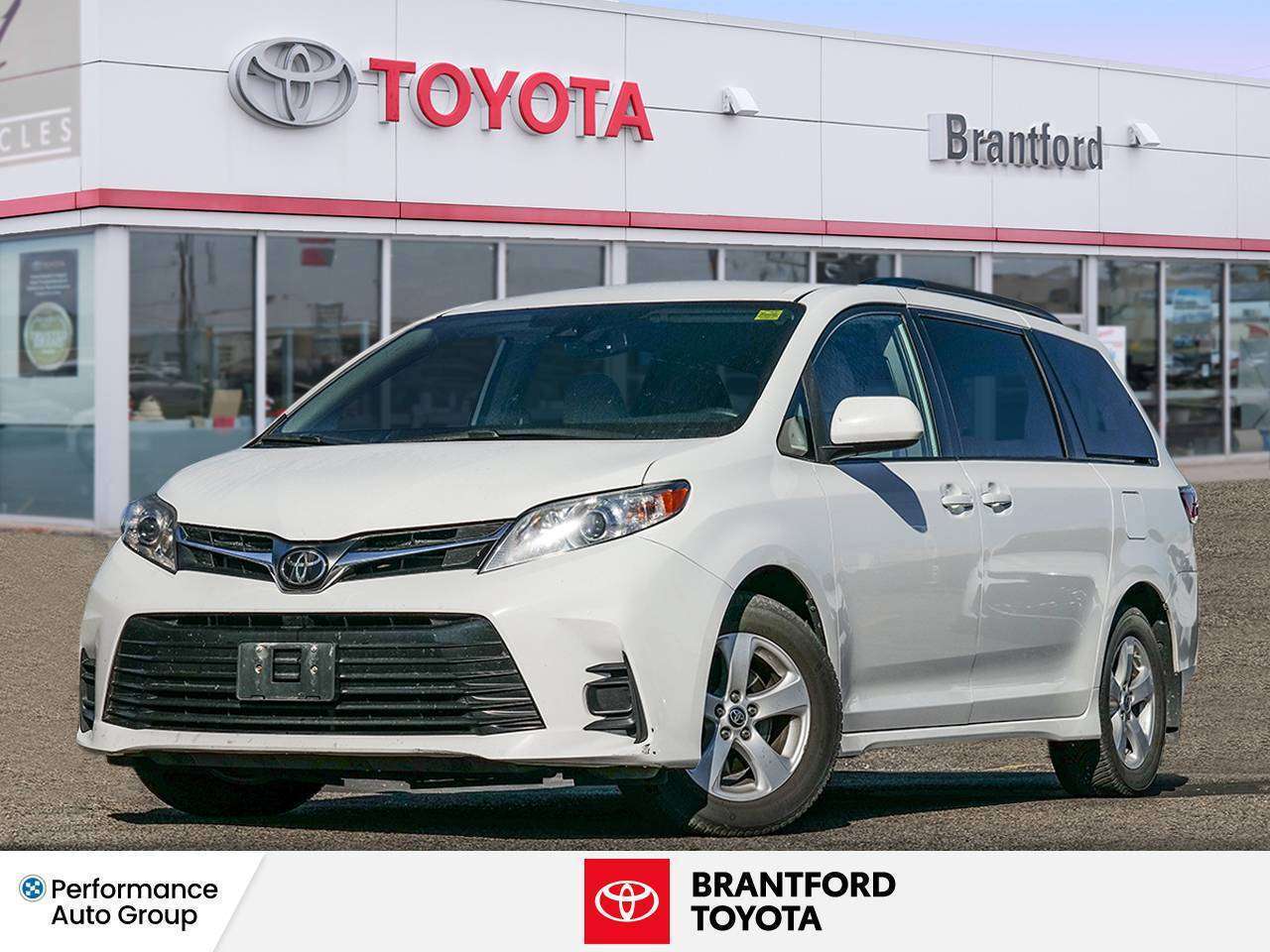 White 2020 Toyota Sienna Minivan Front-Wheel Drive 8-Speed Automatic