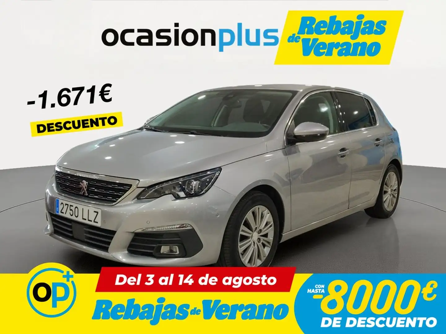 Peugeot 308 1.2 PureTech S&S Allure Pack EAT8 130 Gris - 1