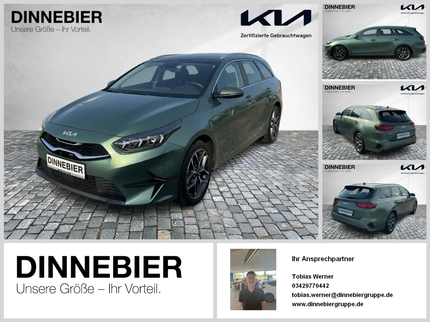 Kia Ceed SW / cee'd SW Ceed Sportswagon Spirit Glasdach+LED+Kamera Zöld - 1