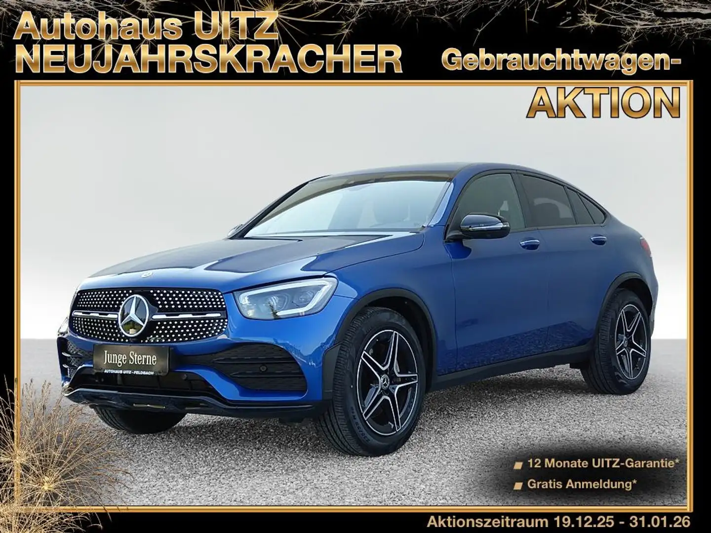 Mercedes-Benz GLC 200 d 4MATIC Coupé AHK+SHD+MBUX+MBeam+Night Blau - 1