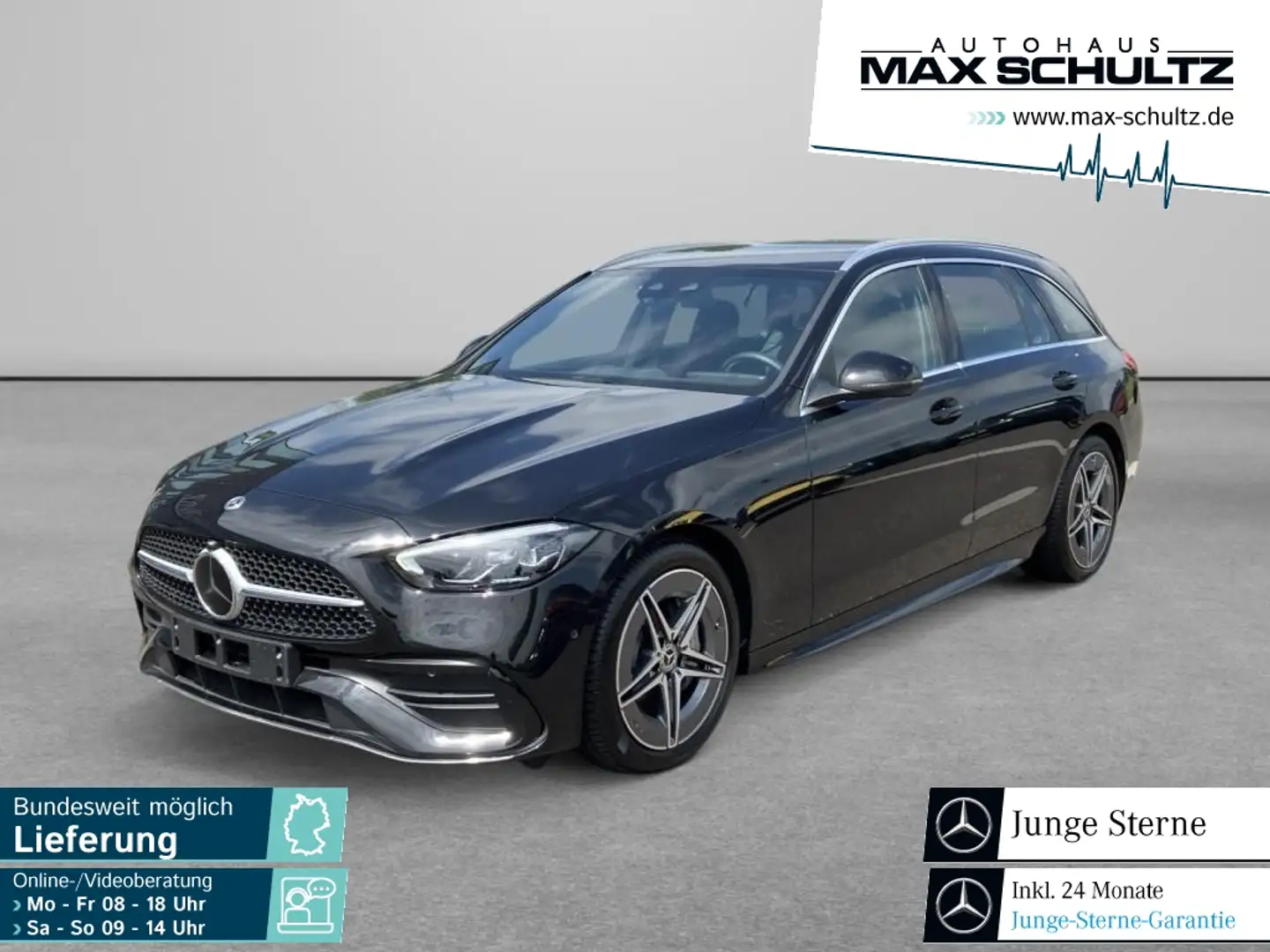 Mercedes-Benz C 300 d T AMG*AHK*DISTR*LED*NAVI*KAMERA Schwarz - 1