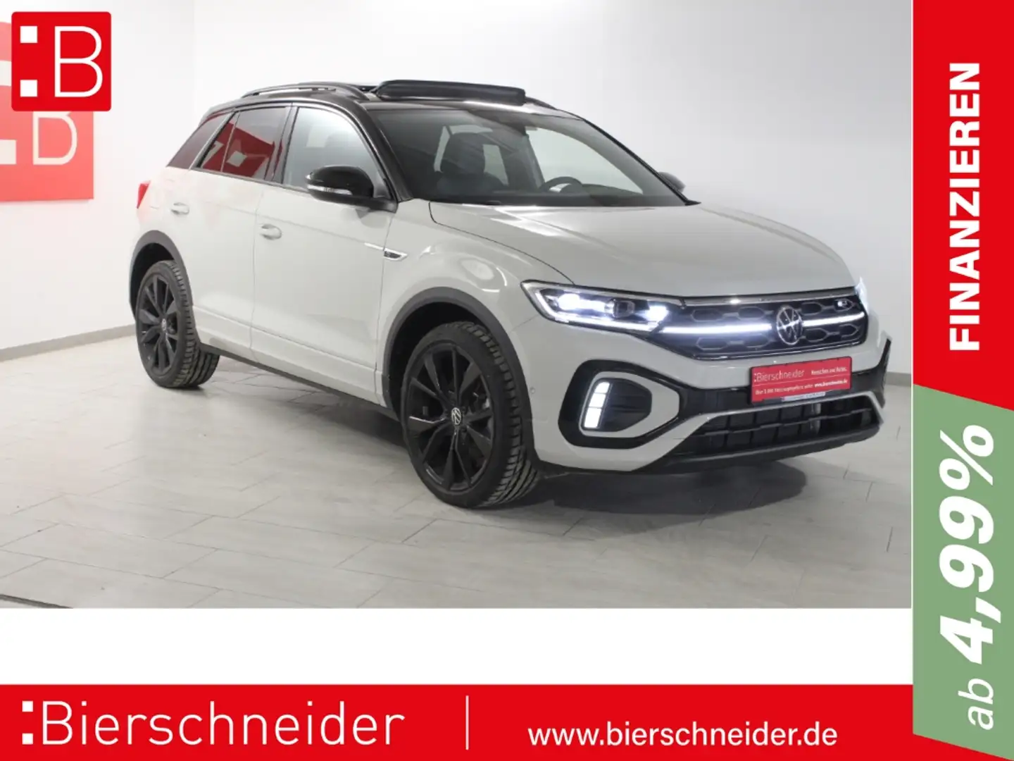 Volkswagen T-Roc 1.5 TSI DSG 2x R-Line Black Style FL 19 AHK MATRIX Grau - 1