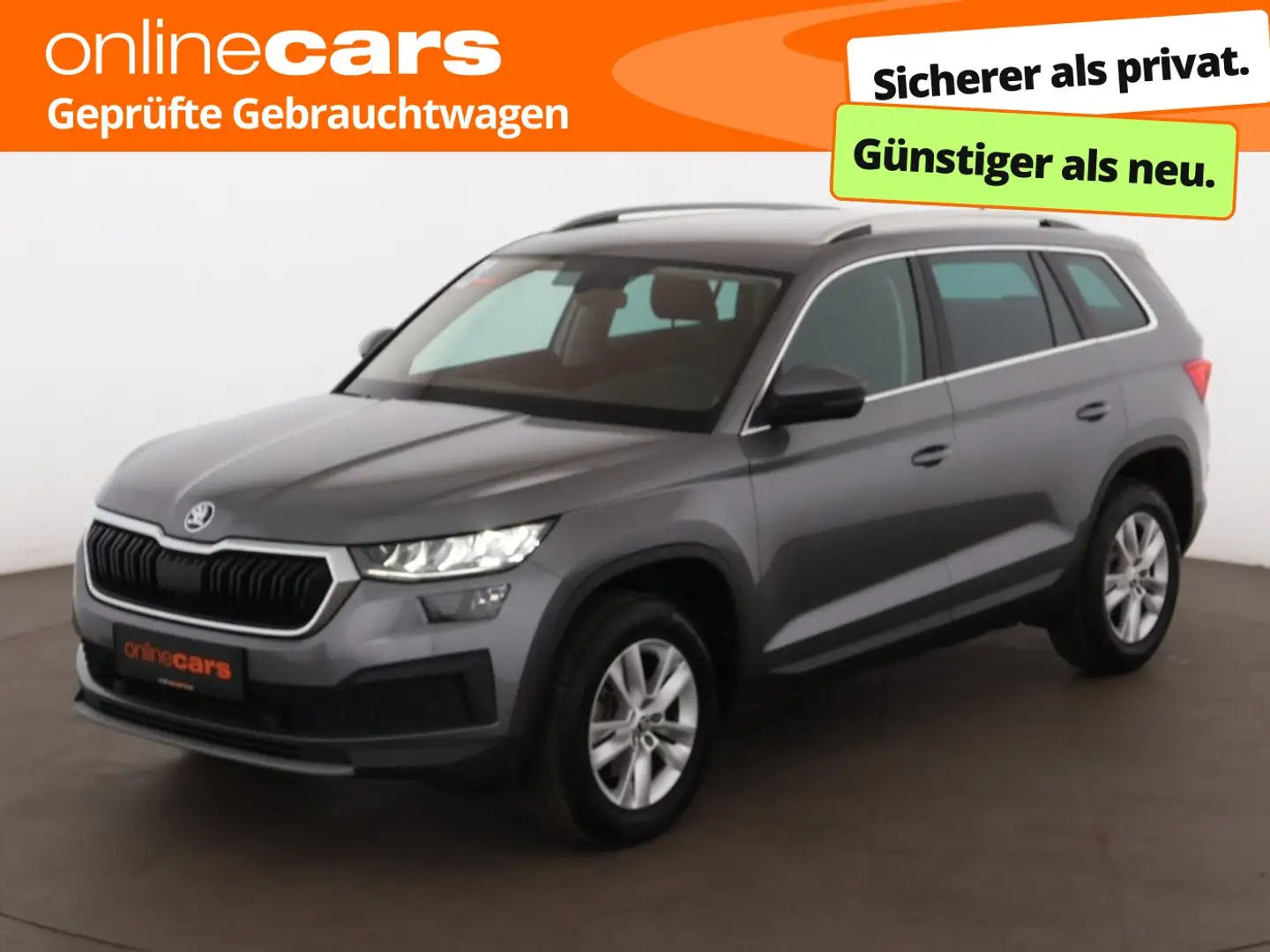 Skoda Kodiaq 2.0 TDI Ambition Aut LED AHK NAVI R-CAM Grau - 1