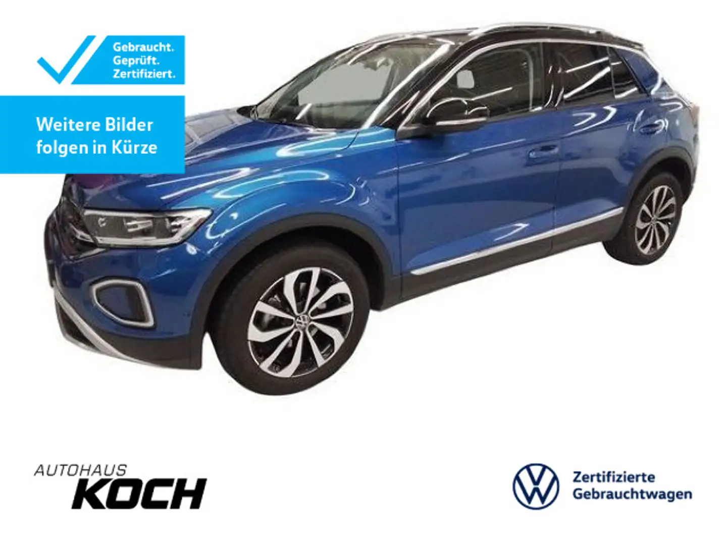 Volkswagen T-Roc 1.5TSI Style Navi LED AHK Kamera Blauw - 1