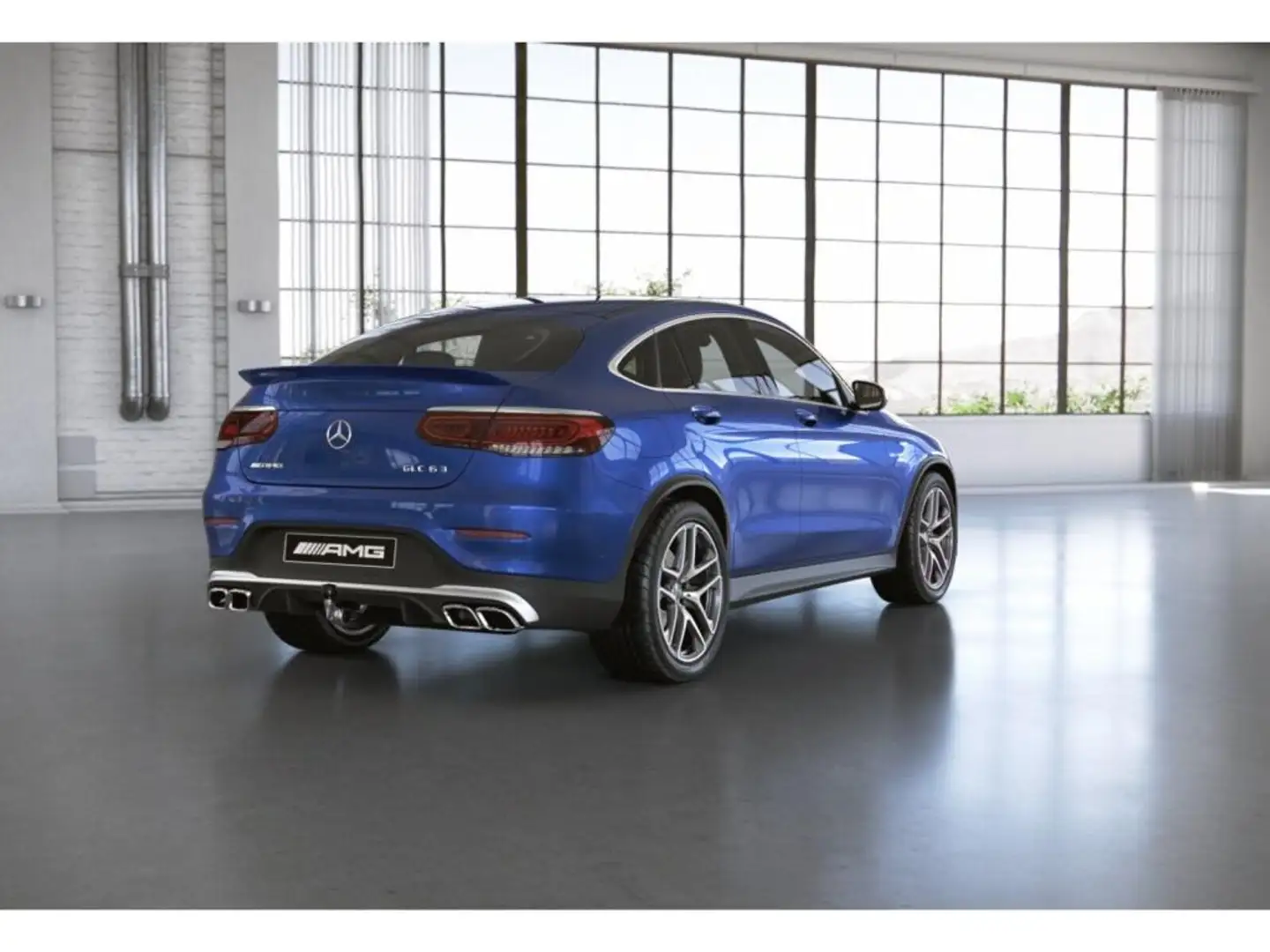 Mercedes-Benz GLC 63 AMG 4M+ Coupé Perf-AGA/Wide/AHK/Cam/Distr Blau - 2