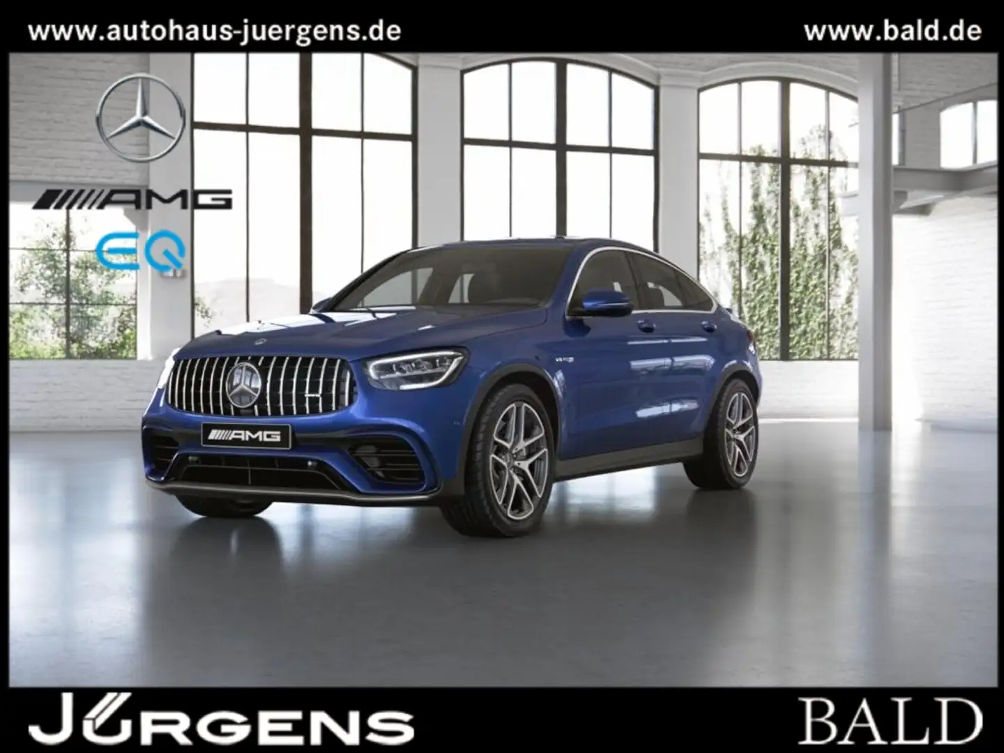 Mercedes-Benz GLC 63 AMG 4M+ Coupé Perf-AGA/Wide/AHK/Cam/Distr Blau - 1