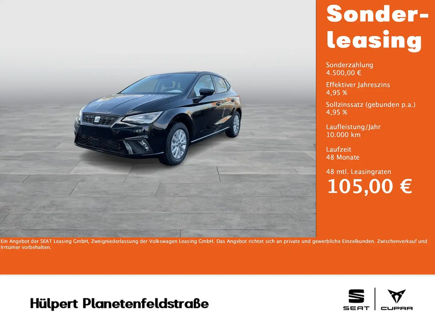 SEAT Ibiza 1.0 ROAD EDITION DSG NAV PANO VOLL-LED RFK Schwarz - 1