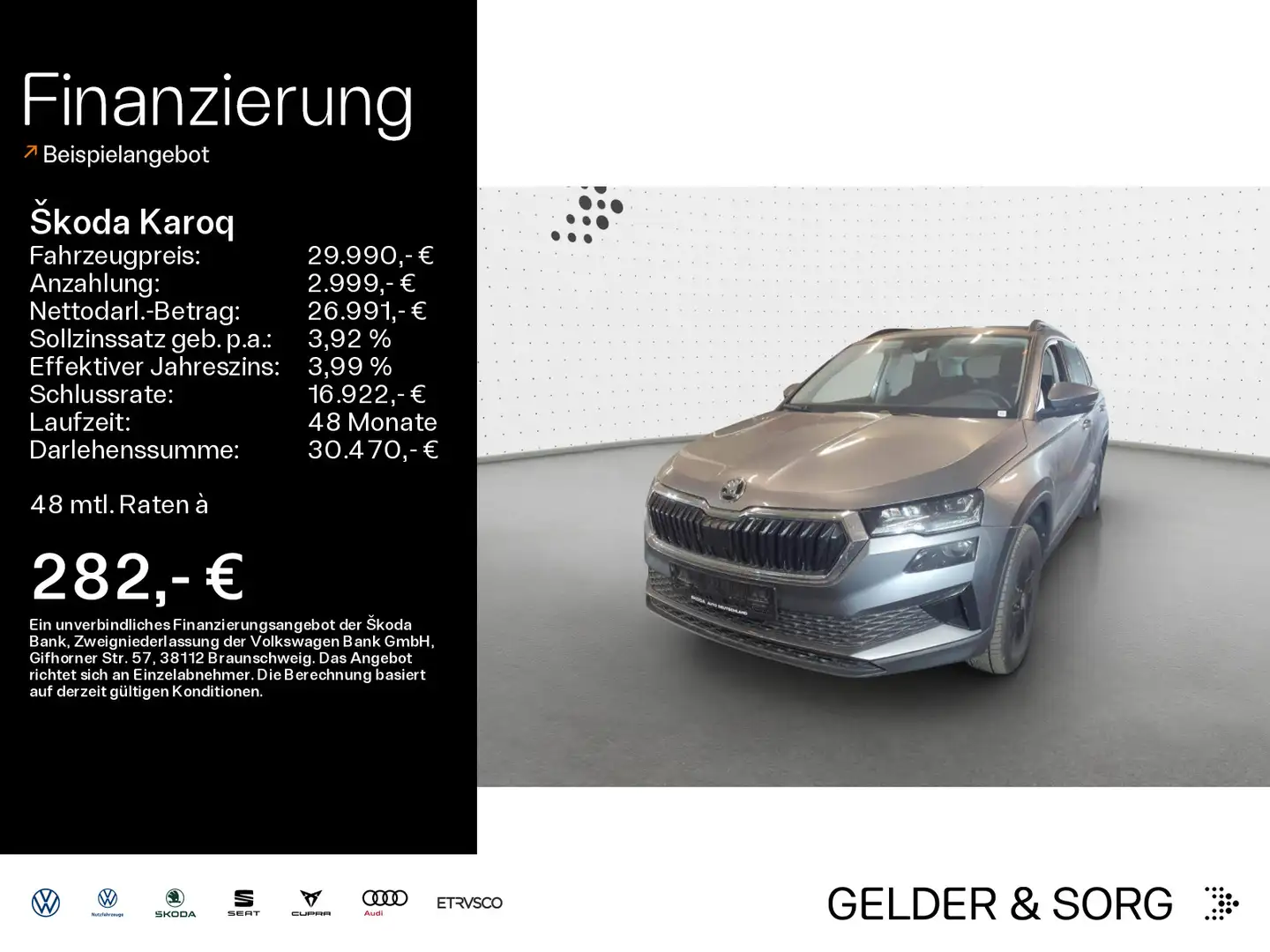 Skoda Karoq Selection 2.0 TDI Pano*LED*EPH*GRA Gris - 1