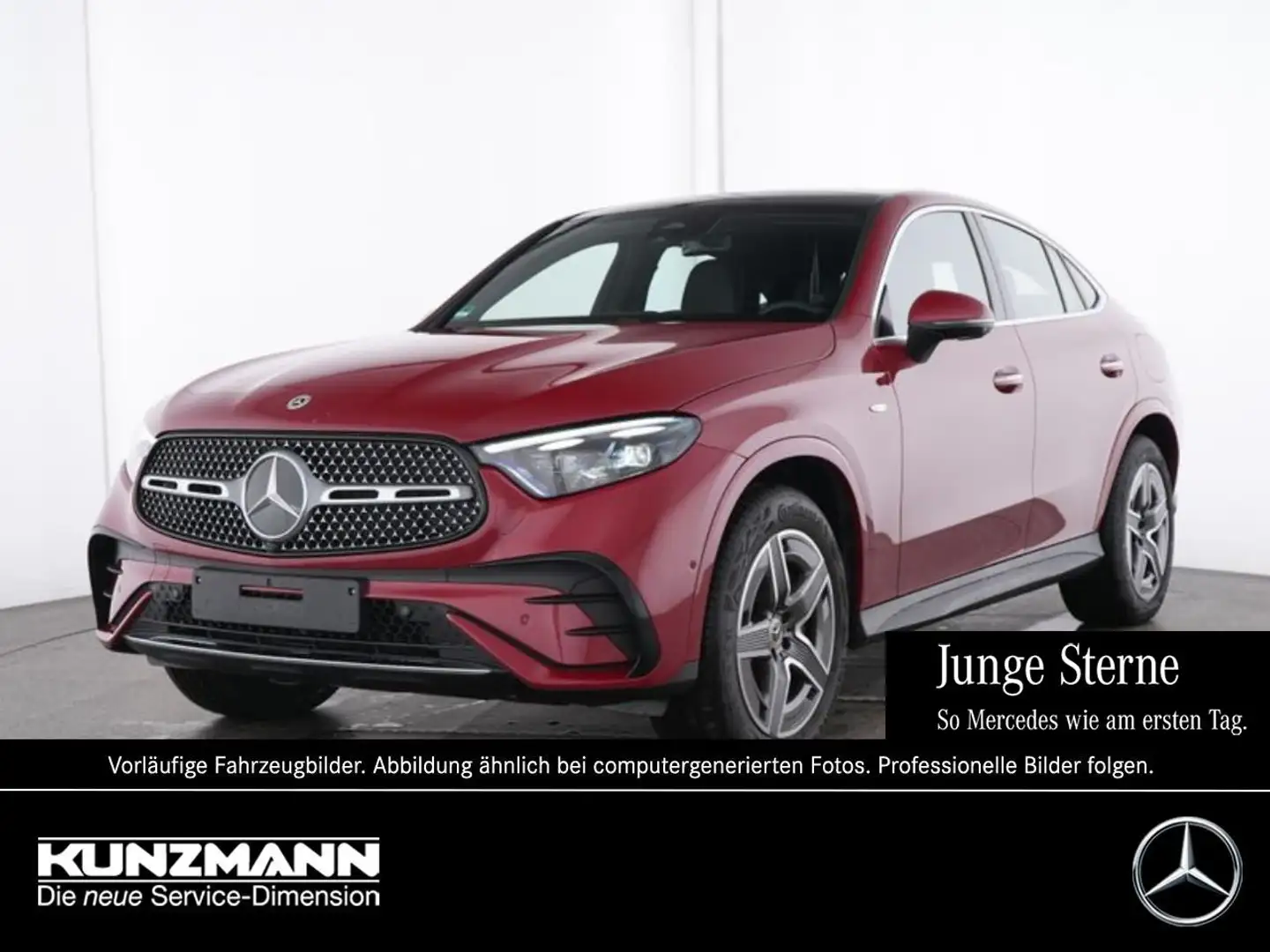 Mercedes-Benz GLC 400 e 4M Coupé AMG Panorama Memory 360° AHK Rot - 1