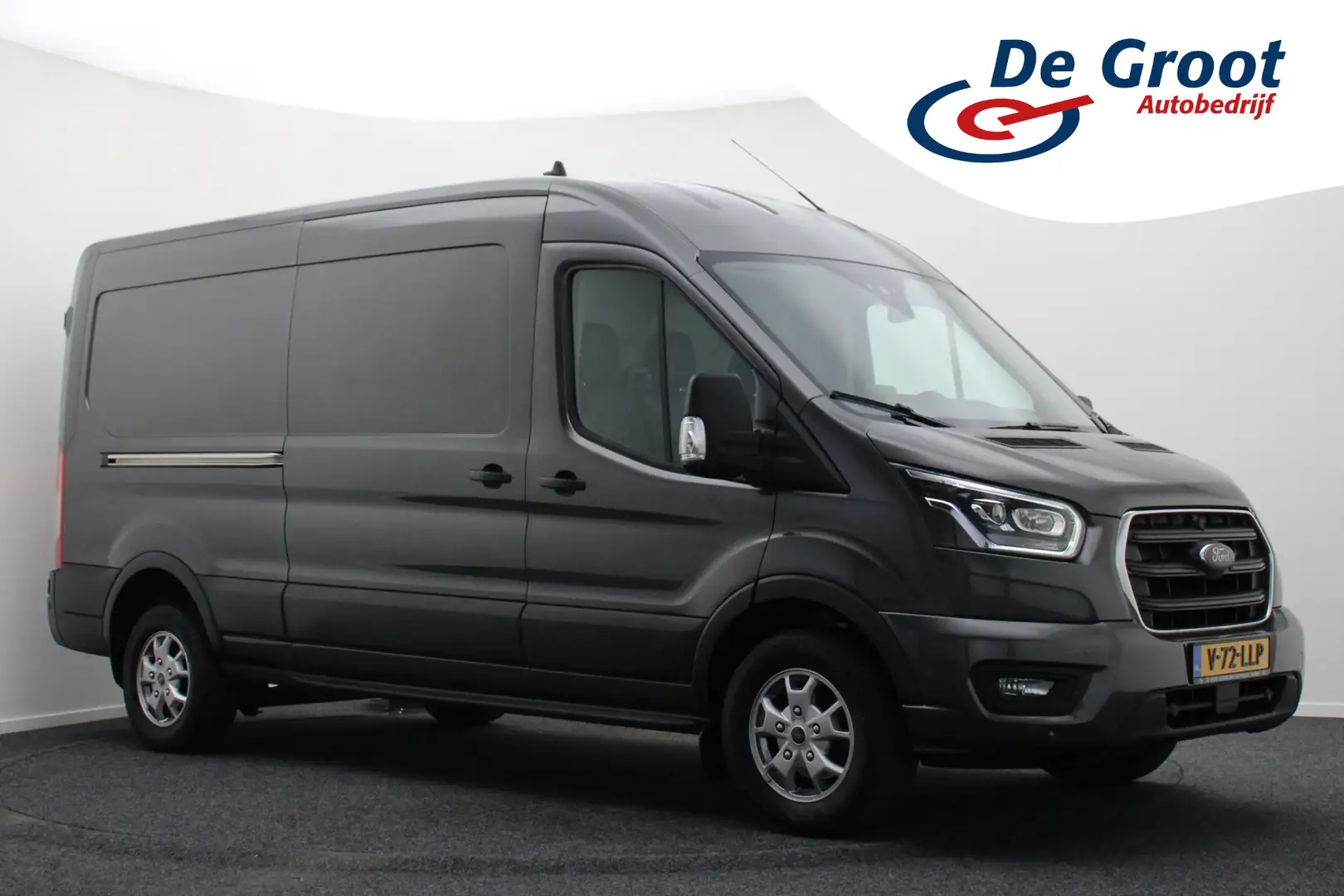 Ford Transit 350 2.0 TDCI L3H2 Limited 3-Zits, Airco, Camera, C Grijs - 1