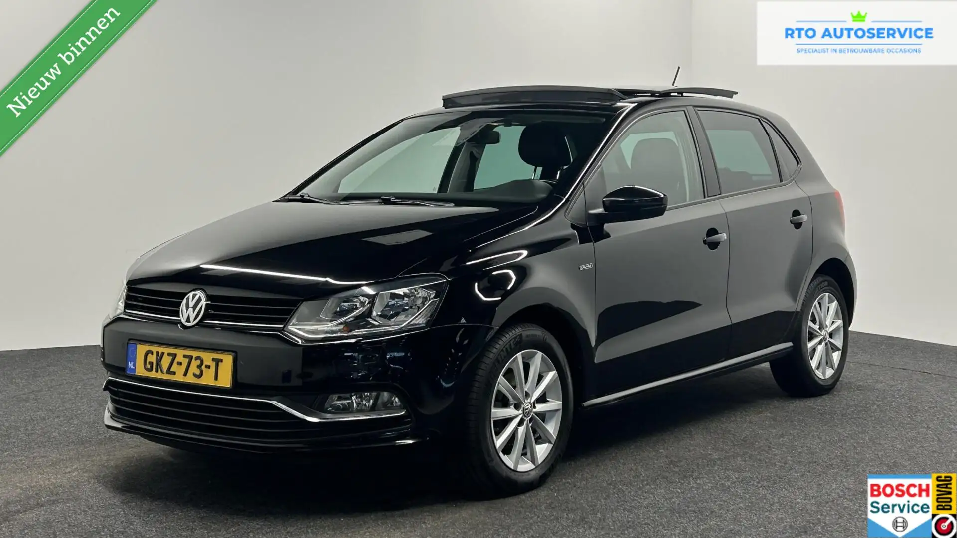 Volkswagen Polo 1.2 TSI Highline PANO LM CRUISE TREKHAAK 5 DEURS E Schwarz - 1