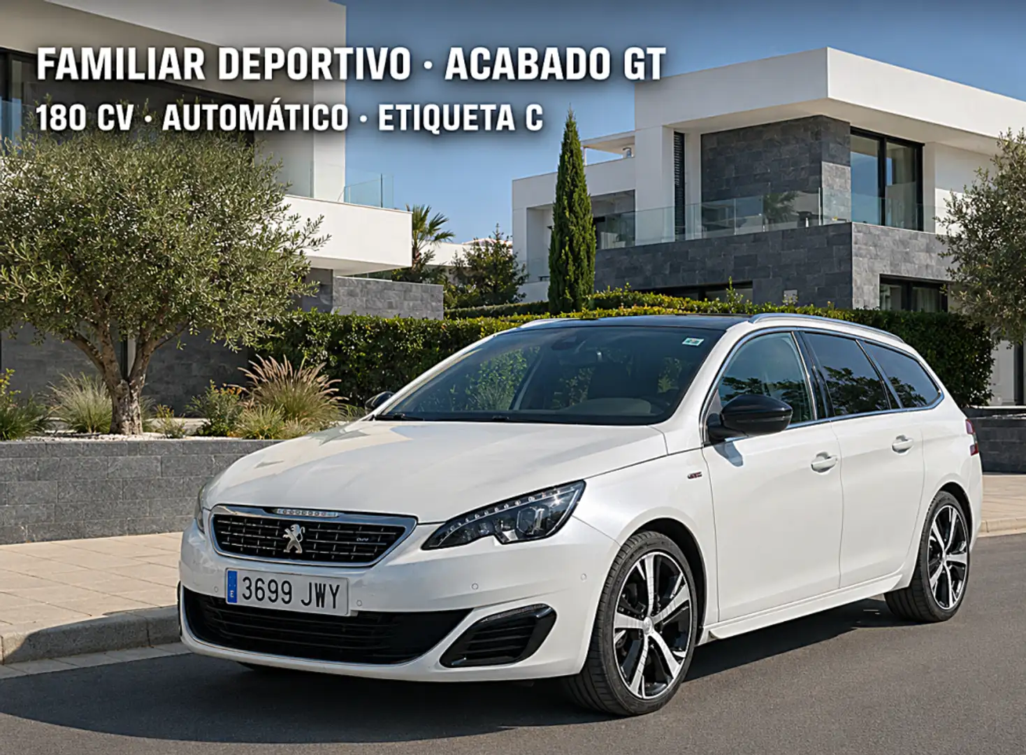 Peugeot 308 SW 2.0BlueHDi S&S GT EAT8 180 Blanco - 1