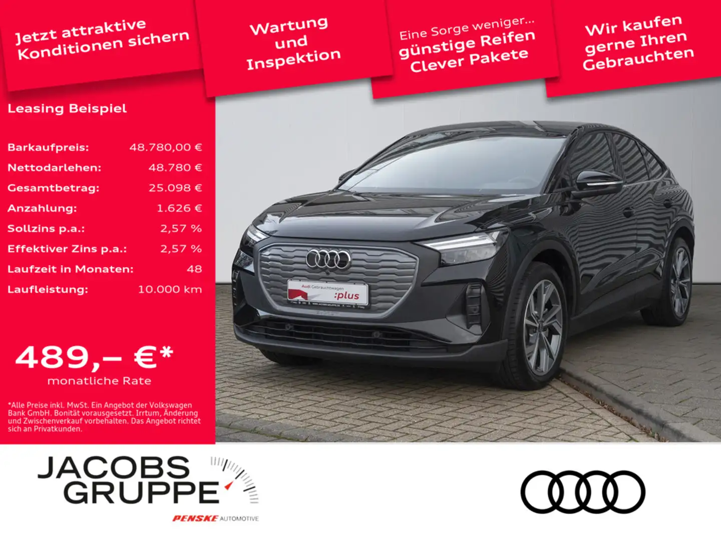 Audi Q4 e-tron Schwarz - 1