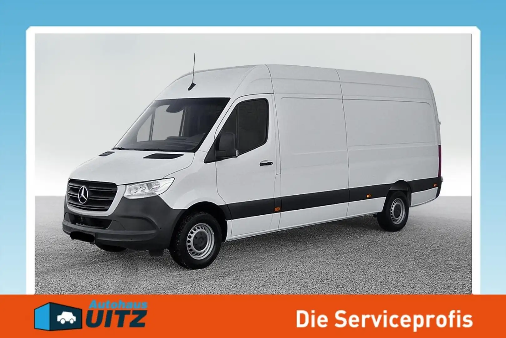 Mercedes-Benz Sprinter 317 CDI KA HD Lang +AHK+Temp+Rfk+MBUX Blanc - 1