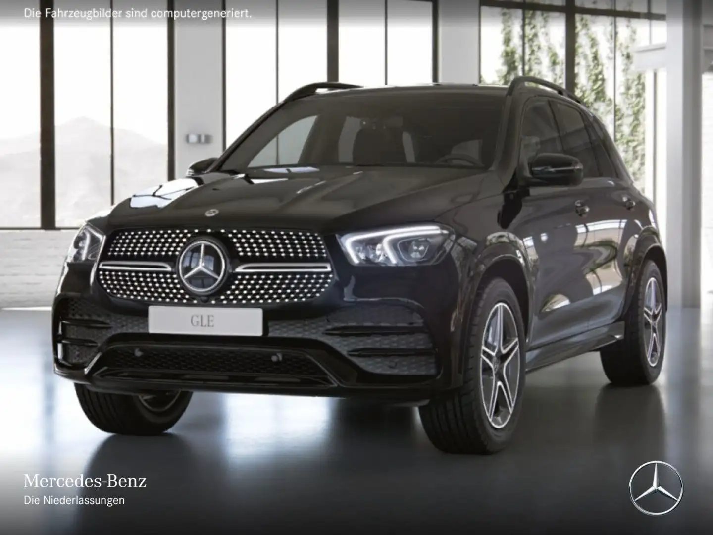 Mercedes-Benz GLE 350 de 4M AMG+NIGHT+360+AHK+LED+FAHRASS+20"+9G Schwarz - 2
