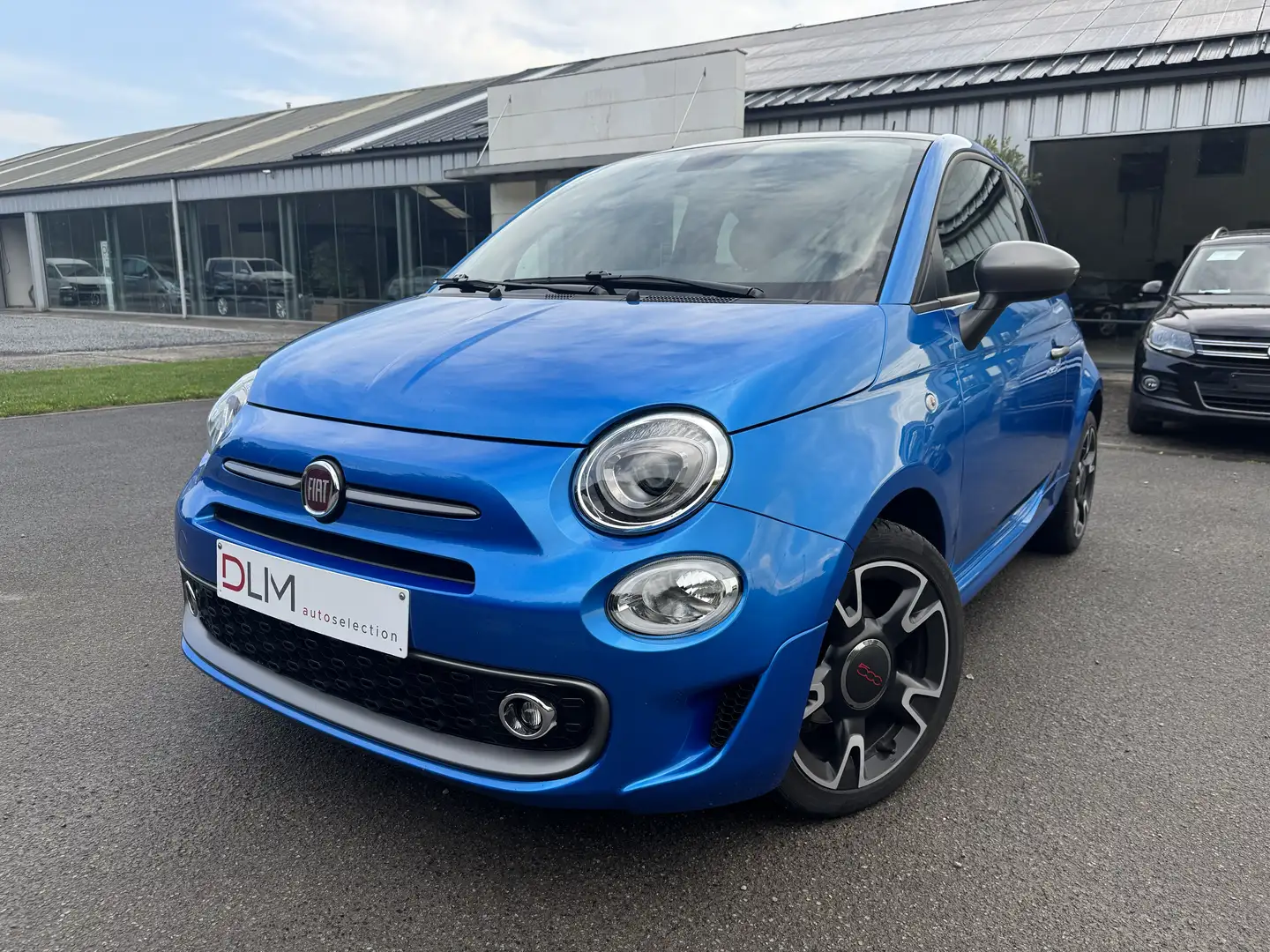 Fiat 500 1.2i Sport Automatique Cuir Gps Clim Toit pano Blauw - 1