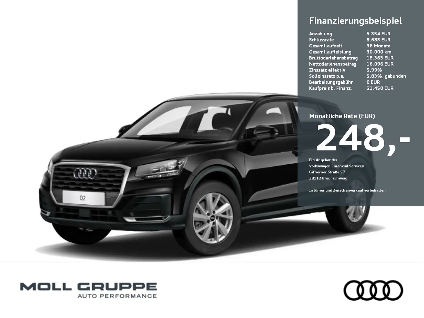 Audi Q2 NAVI PANO LMEL.HECK PDC 2XKLIMA SHZ Noir - 1