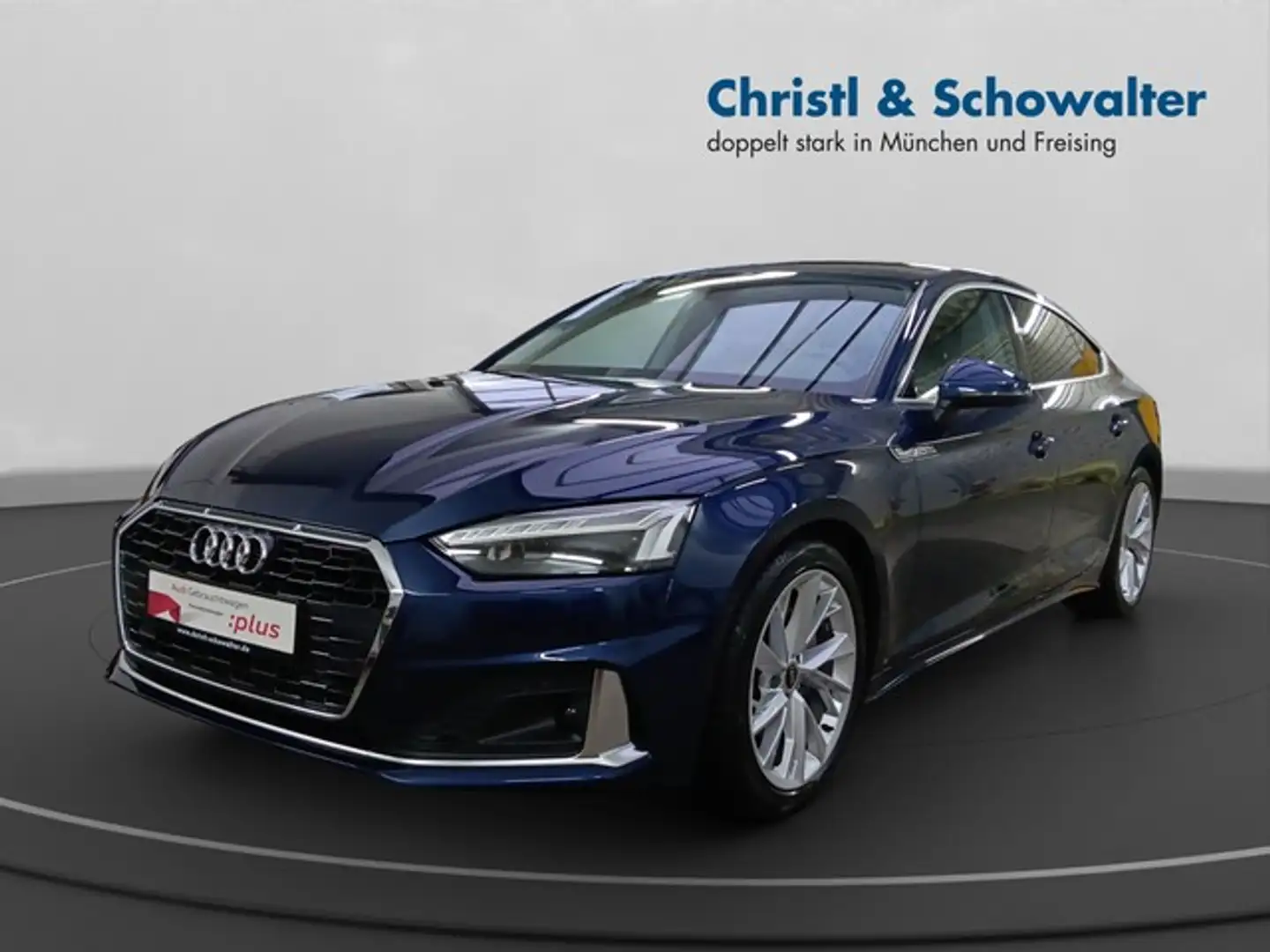 Audi A5 Sportback 40TFSI AHK MATRIX ACC RFK Blauw - 2