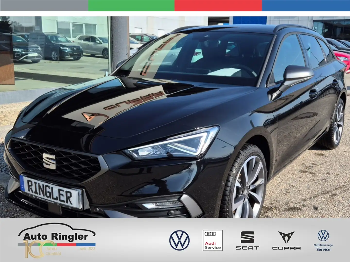 SEAT Leon 2.0 TDI FR+NAVI+LED+KAMERA+E-SITZ AHK Navi Digital Zwart - 1