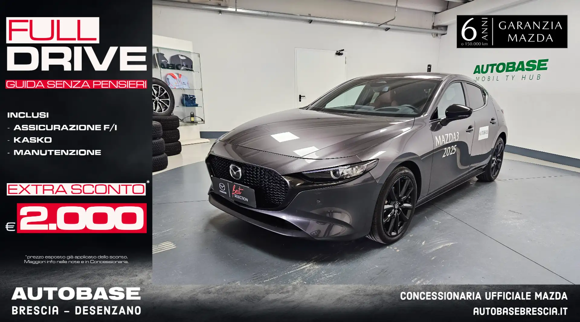 Mazda 3 3 5p 2.5 m-hybrid Nagisa 140cv 6at Gris - 1