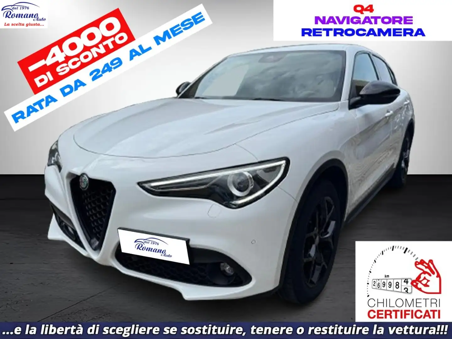 Alfa Romeo Stelvio Alfa Romeo  2.2 t Super Business Q4 190cv a Weiß - 1