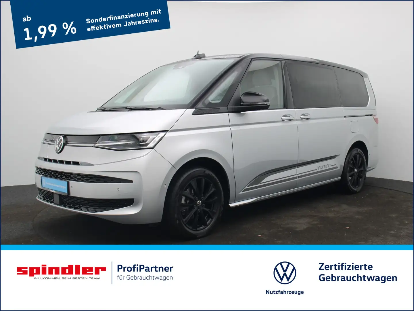 Volkswagen T7 Multivan Edition lang DSG / Pano, Matrix, AHK Silber - 1