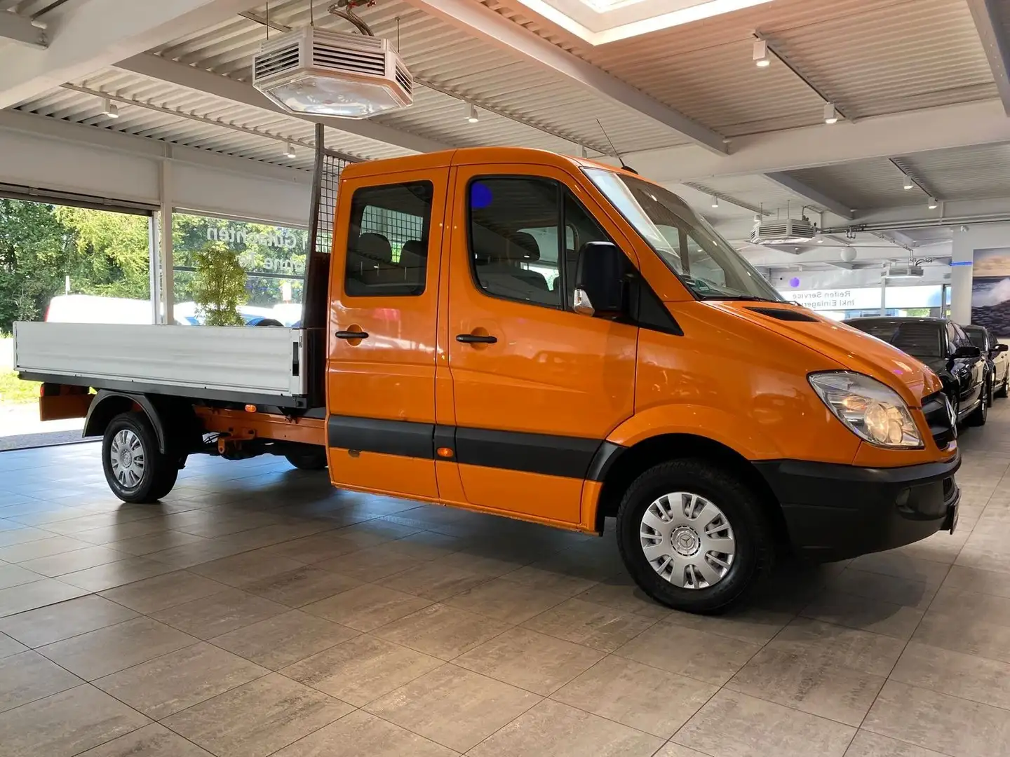 Mercedes-Benz Sprinter 313 CDI Maxi DoKa Pritsche*Garantie*1HD Orange - 1
