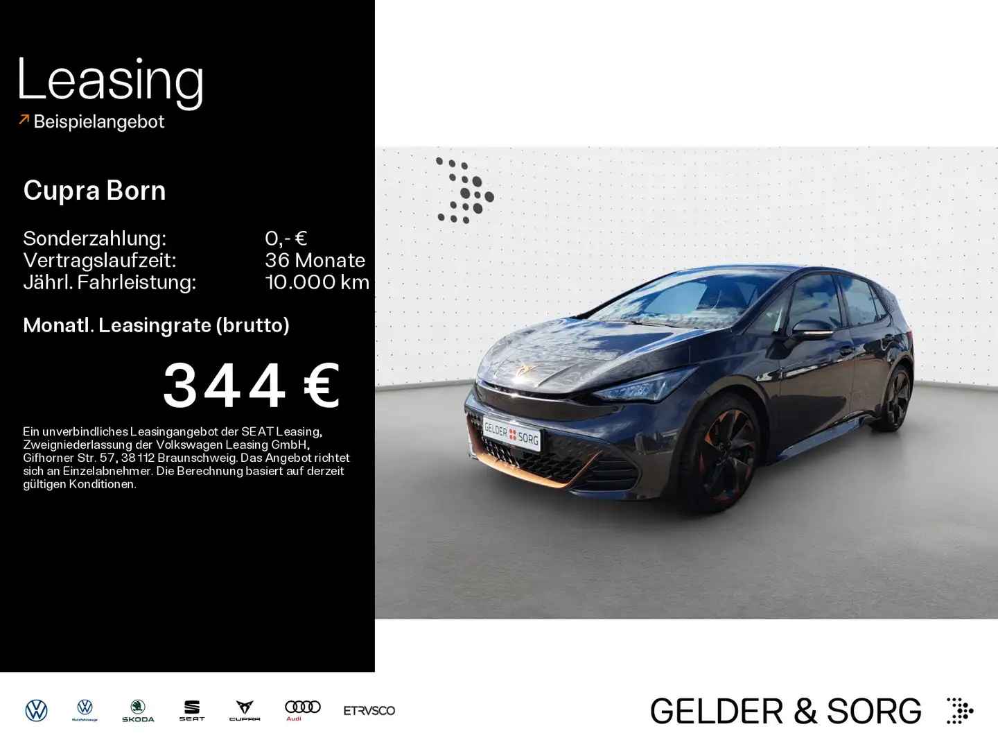 CUPRA Born 62kWh*19Z*RFK*PANO*LED*NAVI* Gris - 1