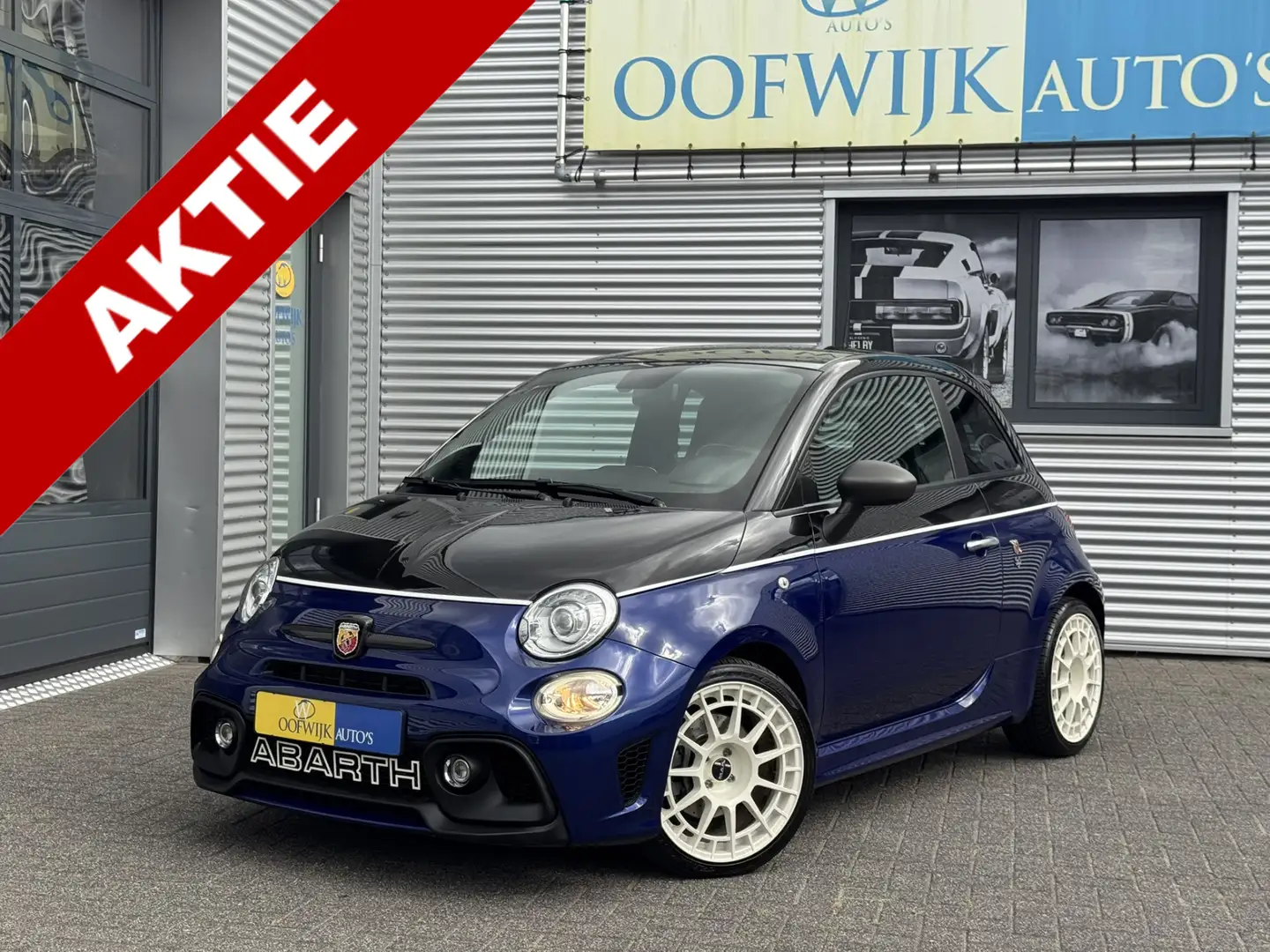 Fiat 500 Abarth 1.4 T-Jet 595 Turismo Stage 2 220pk Leder Xenon Ca Blau - 1