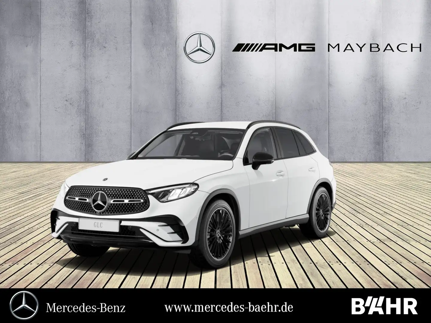 Mercedes-Benz GLC 220 GLC 220 d 4M AMG+Night/MBUX/LED/AHK/360°/LMR20" Weiß - 1