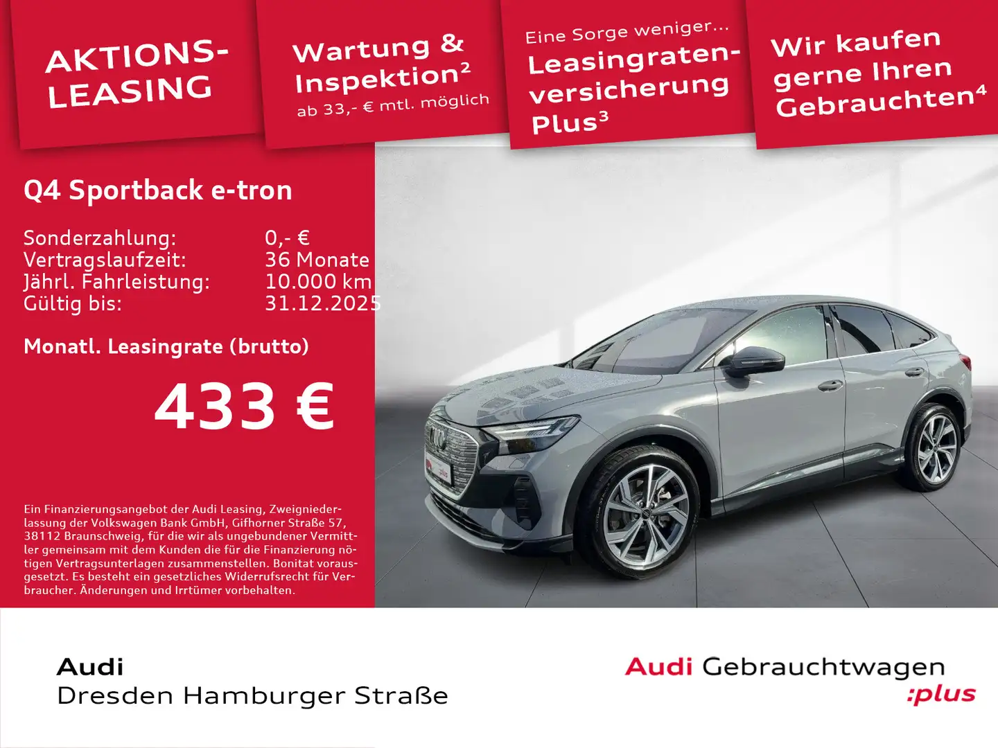 Audi Q4 e-tron 45 Matrix Wärmepumpe AHZV Grau - 1