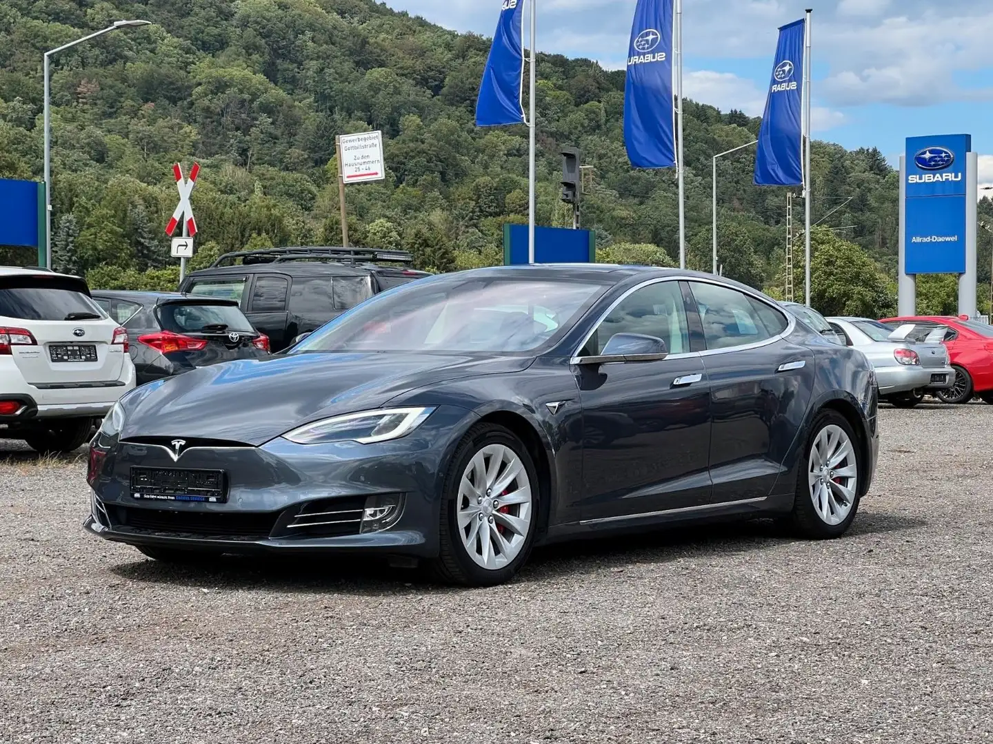 Tesla Model S P100D Gris - 1