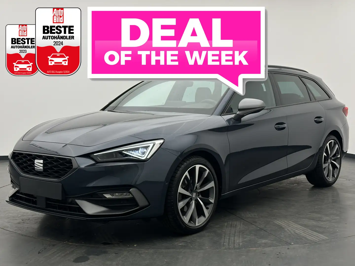 SEAT Leon Leon ST 1.5 eTSI DSG FR +NAV+MATRIX+CAM+ASSISTS+ Gris - 1