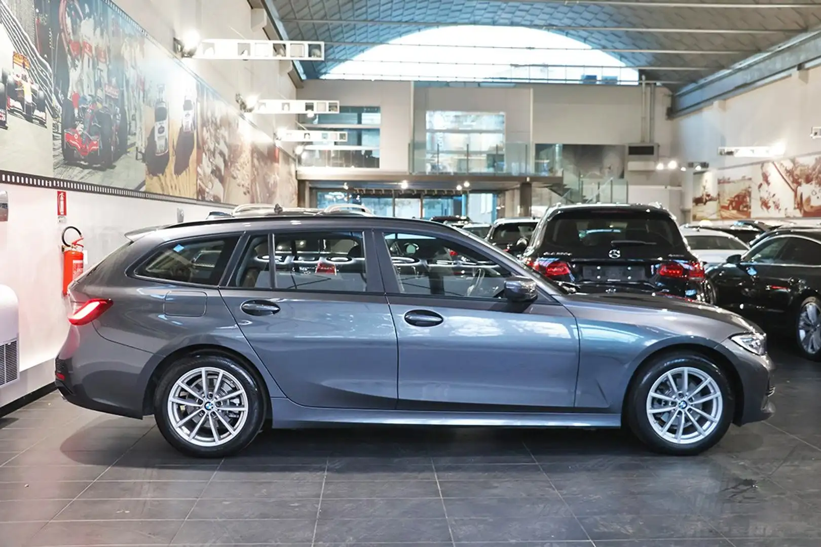 BMW 318 d 48V Touring Business Advantage -VIRTUAL/SMARTPH. Grigio - 2