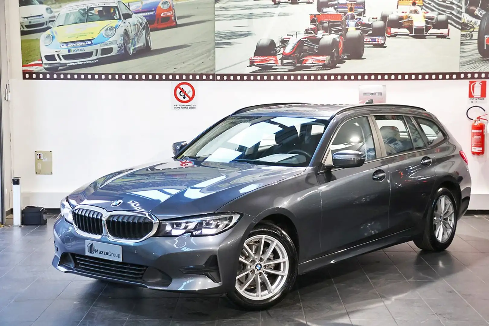 BMW 318 d 48V Touring Business Advantage -VIRTUAL/SMARTPH. Grigio - 1