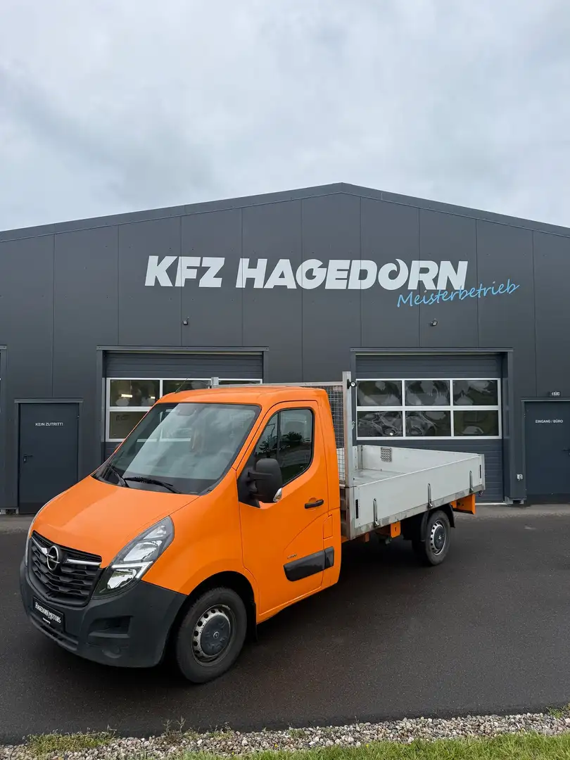Opel Movano Pritsche L3H1 3,5t KOMMUNAL 1.HD WENIG KM Orange - 2
